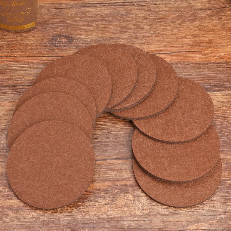 Dessous de Verre - RoundFeltCoaster™ - Marron - LIBERTE EN CUISINE